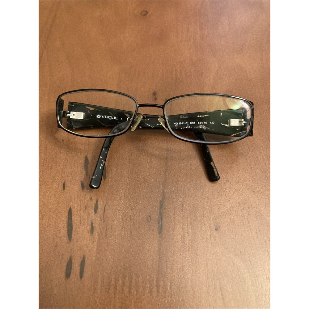 Vogue Womens Eyeglasses Frames VO3661-B 352 Black Full Rim 52-16-130 FRAMES ONLY